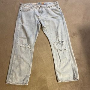 Anthropologie Light Wash Distressed Jeans